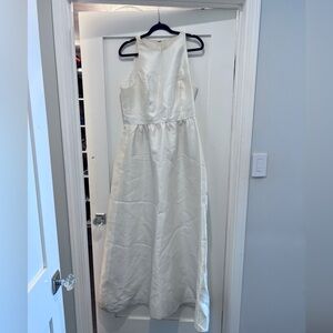 Alfred Sung Cream Bridesmaids Dress D707 - NEEDS CLEANING